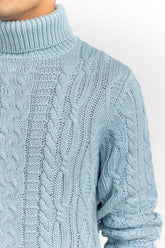 Aqua Cabling Turtle Neck Sweater SWT-FFSSC22-257-2